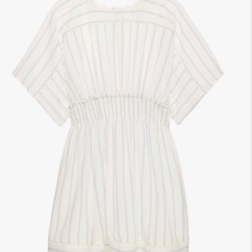 ZARA GIRLS LIMITED EDITION STRIPED SMOCKED DRESS W/ POCKETS